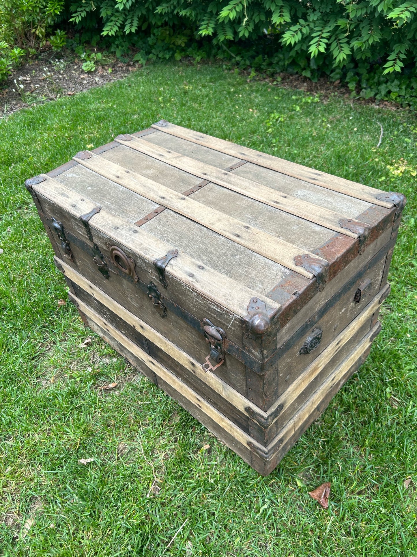 Antique Wooden Trunk