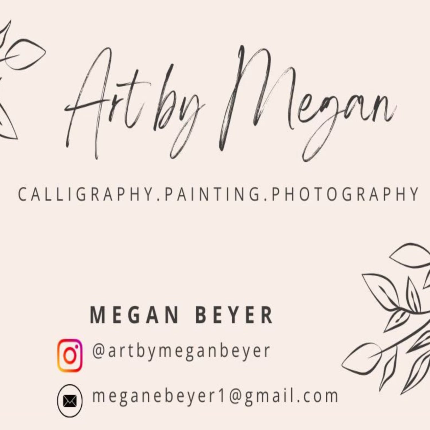 Art by Megan Beyer Business Card